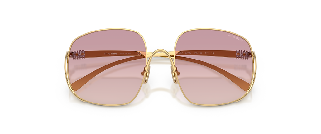 Miu Miu MU A57S Gold Sunglasses