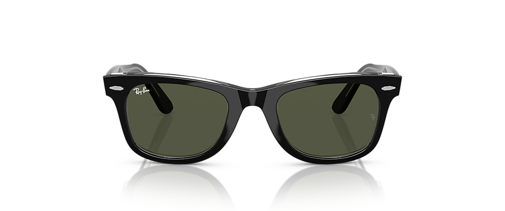 Ray-Ban RB2140 Original Wayfarer Classic Black On Transparent Sunglasses