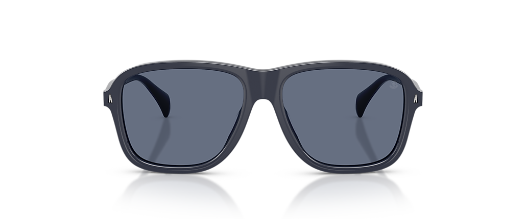 Moncler ME6030F Refrax Shiny Dark Blue Sunglasses