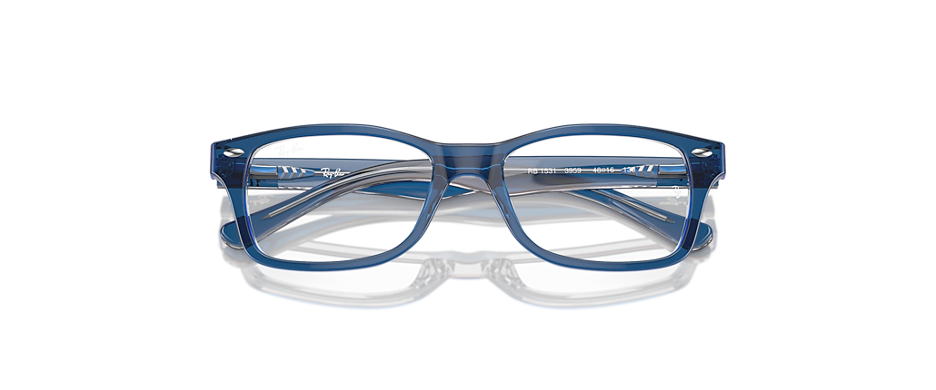 Ray-Ban RB1531 Optics Kids Top Dark Blue & Brown & Light Grey Frames