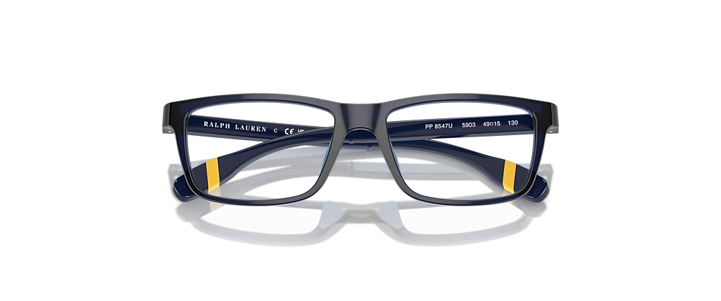 Polo Ralph Lauren PP8547U Shiny Transparent Navy Blue Frames