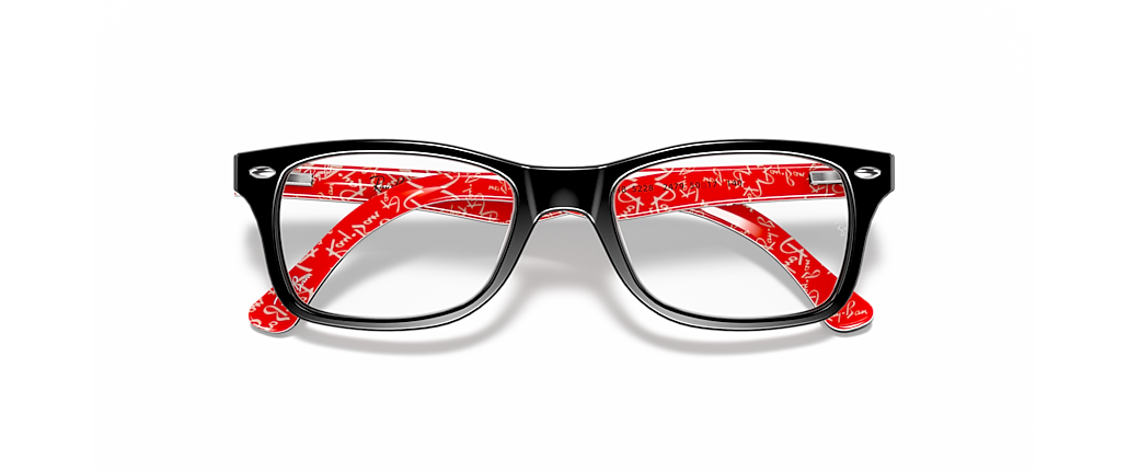 Ray-Ban RB5228 Optics Black On Red Frames