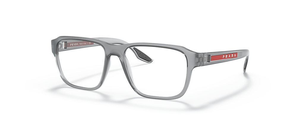 Prada Linea Rossa PS 04NV Grey Transparent Rubber Frames