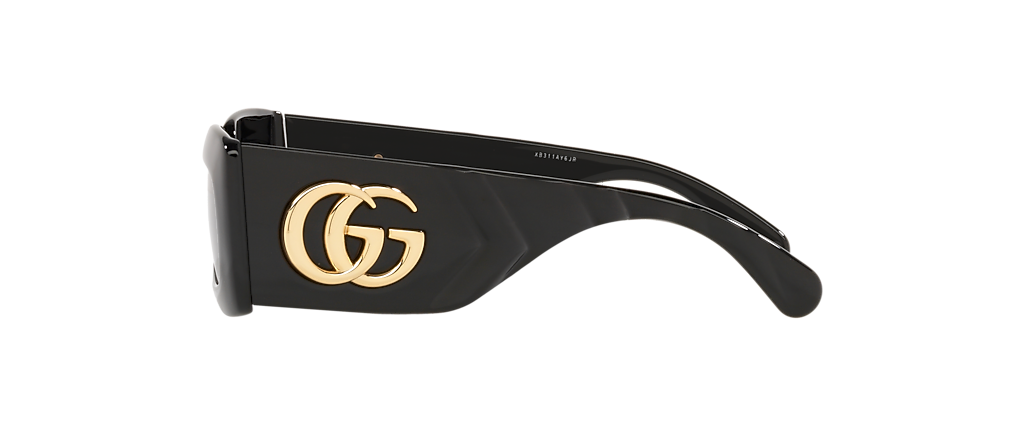 Gucci GG0811S Black Shiny Sunglasses