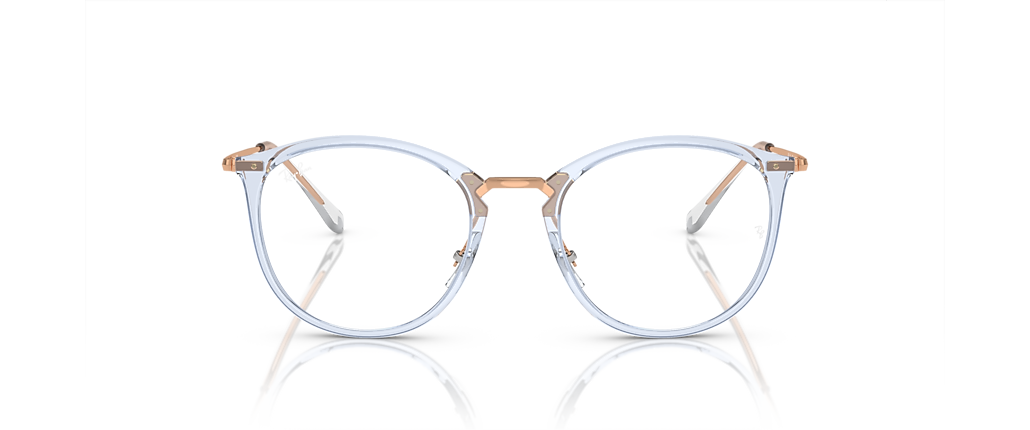 Ray-Ban RB7140 Optics Transparent Light Blue Frames