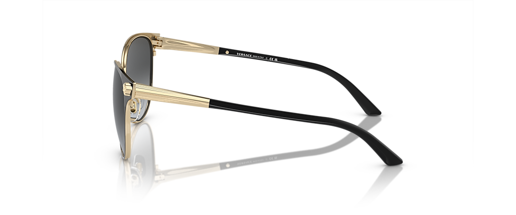 Versace VE2168 Black/Pale Gold Sunglasses