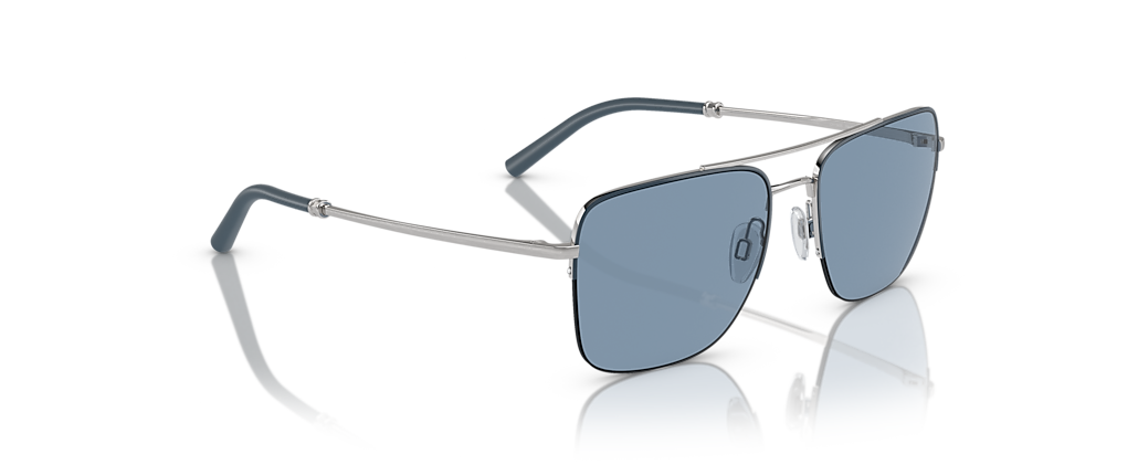 Oliver Peoples OV1343S R-2 Blue Ash/Brushed Silver Sunglasses