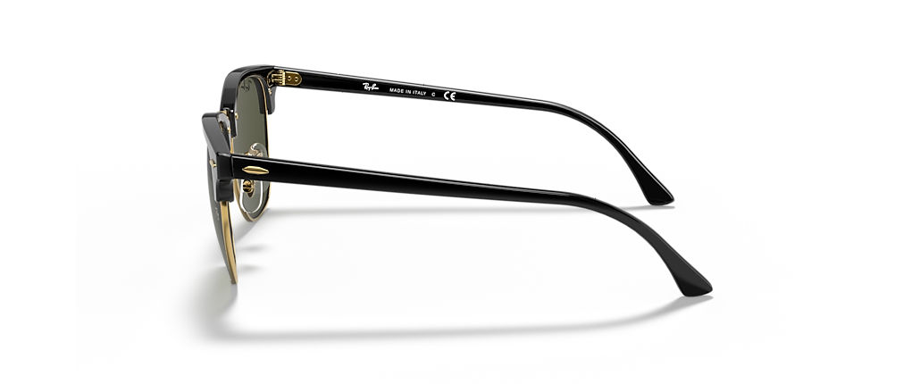 Ray-Ban RB3016 Clubmaster Classic Black On Gold Sunglasses