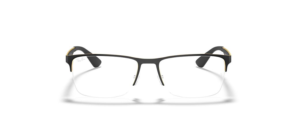 Ray-Ban RB6335 Optics Black On Gold Frames