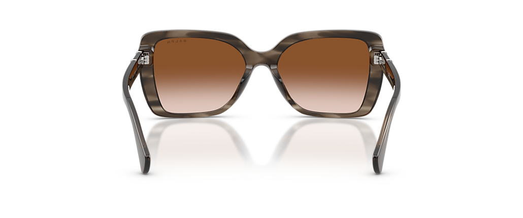 Ralph RA5356U Grey/Crystal Striped Sunglasses