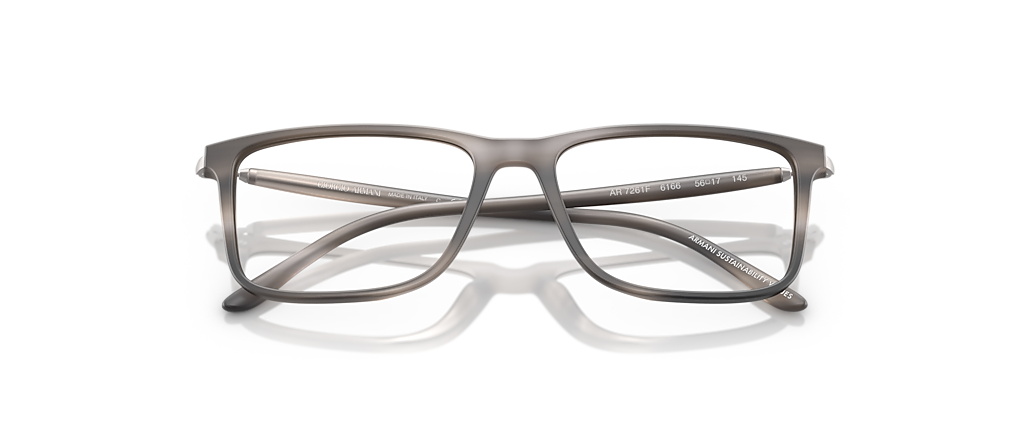 Giorgio Armani AR7261F Matt Stripped Grey Frames