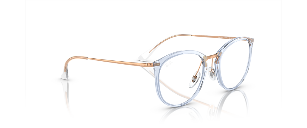 Ray-Ban RB7140 Optics Transparent Light Blue Frames