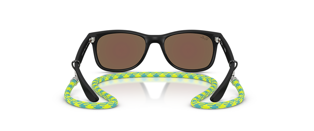 Ray-Ban RB9052SF New Wayfarer Kids Summer Capsule Rubber Black Sunglasses