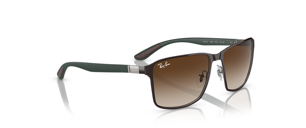 Ray-Ban RB3721 Brown On Gunmetal Sunglasses