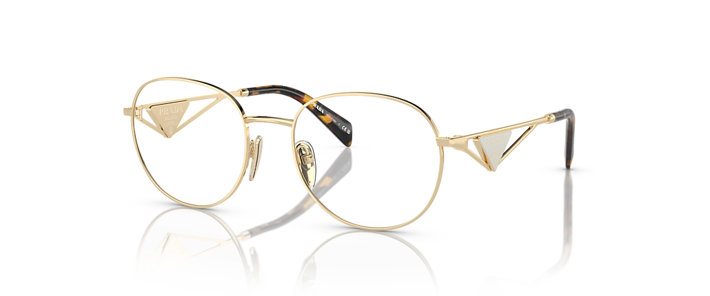 Prada PR A50V Pale Gold Frames
