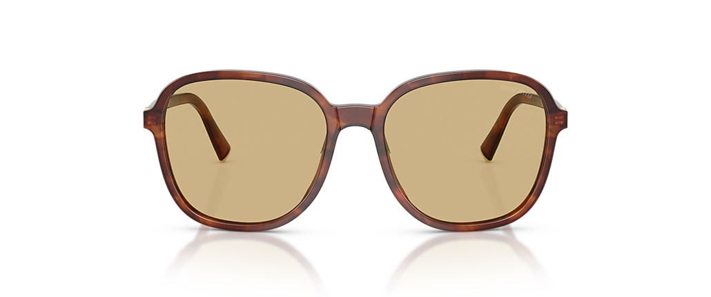Miu Miu MU B01S Striped Tobacco Sunglasses