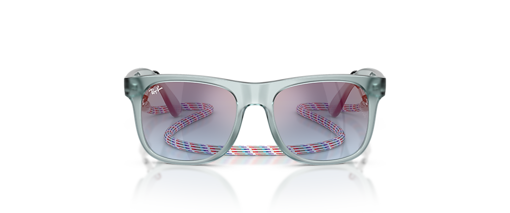 Ray-Ban RB9069S Justin Kids Summer Capsule Transparent Blue Sunglasses