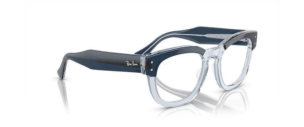 Ray-Ban RB0298V Mega Hawkeye Optics Blue On Transparent Blue Frames