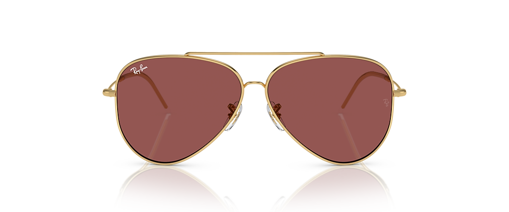 Ray-Ban RBR0101S Aviator Reverse Arista Gold Sunglasses
