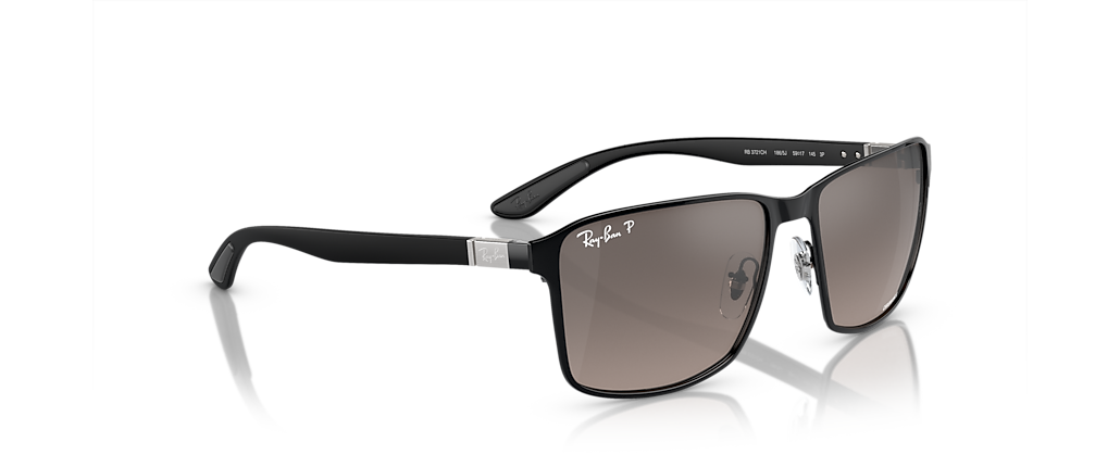 Ray-Ban RB3721CH RB3721 Polarized+ Lenses Black On Black Sunglasses