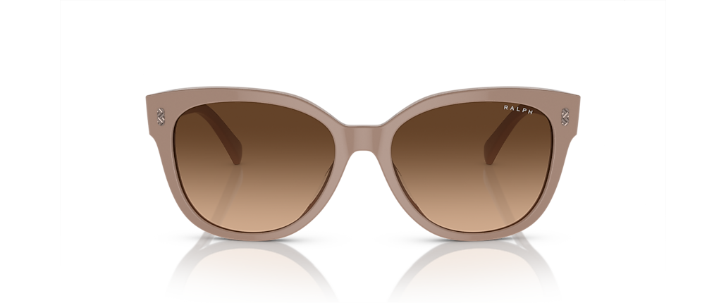 Ralph RA5305U Shiny Solid Beige Sunglasses