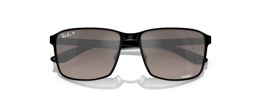 Ray-Ban RB3721CH RB3721 Polarized+ Lenses Black On Black Sunglasses