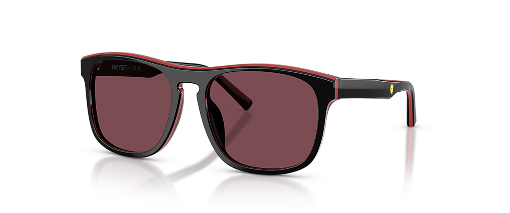 Scuderia Ferrari FZ6020U Shiny Black/Red/Black Sunglasses