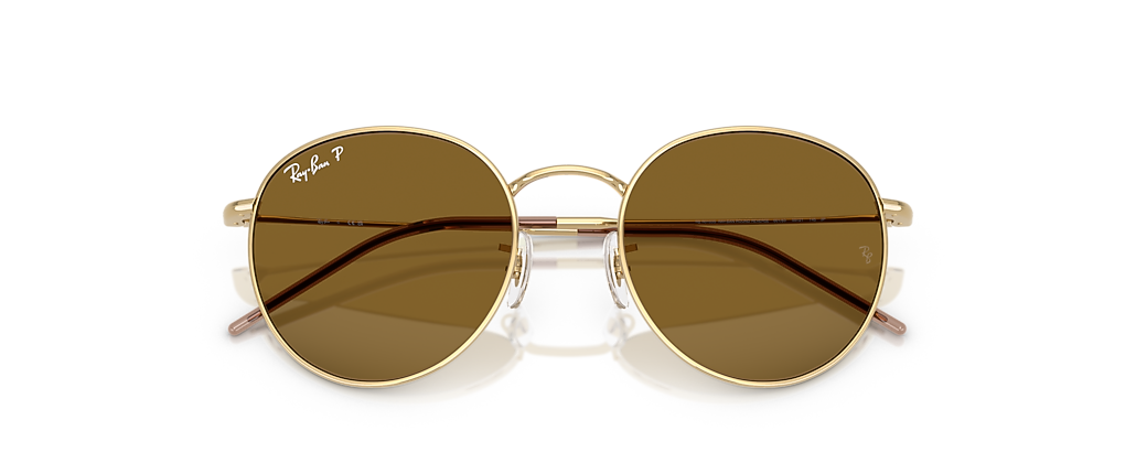 Ray-Ban RBR0103S Round Reverse Arista Gold Sunglasses