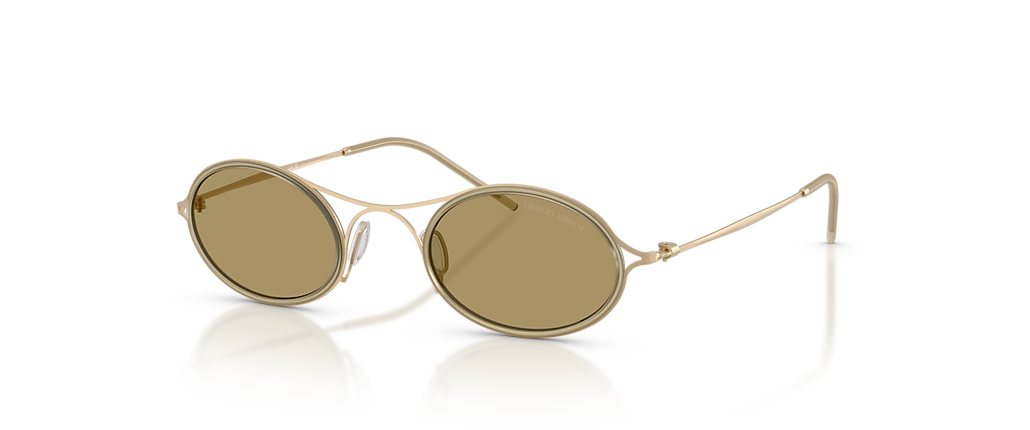 Giorgio Armani AR6187 Matte Pale Gold Sunglasses