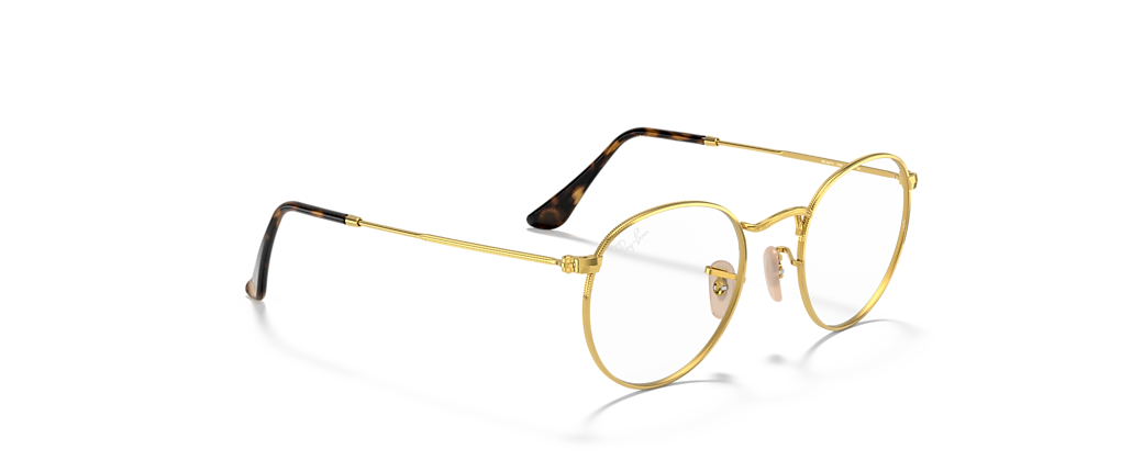 Ray-Ban RB3447V Round Metal Optics Arista Gold Frames
