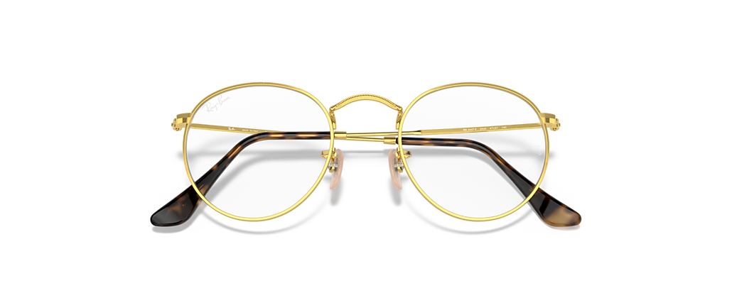 Ray-Ban RB3447V Round Metal Optics Arista Gold Frames