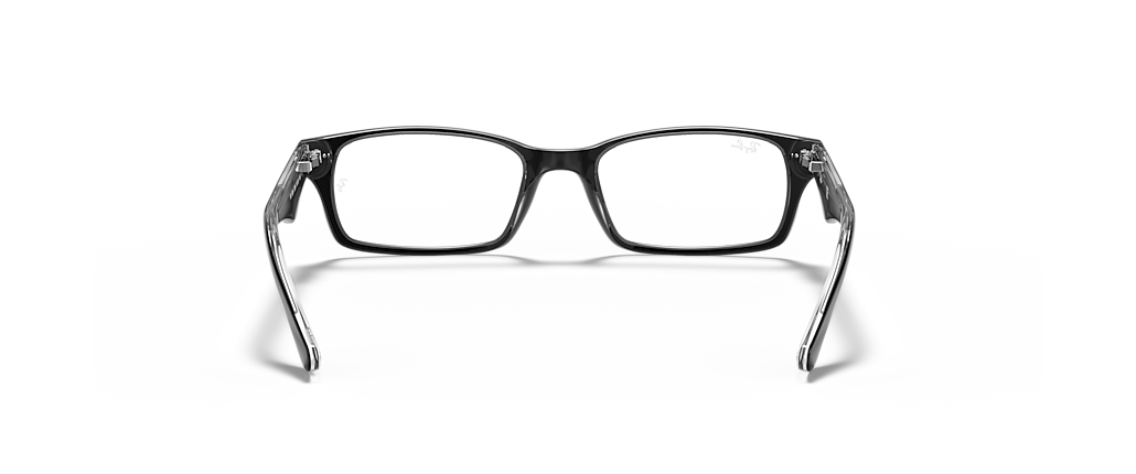 Ray-Ban RB5206 Optics Black On Transparent Frames