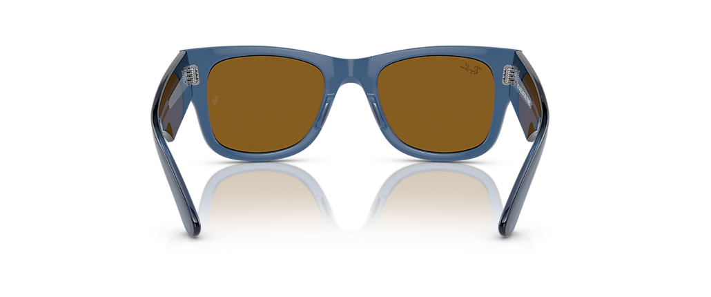 Ray-Ban RB0840SF Mega Wayfarer Bio-Based Transparent Blue Sunglasses