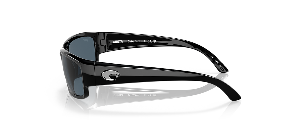 Costa 6S9025 Caballito Shiny Black Sunglasses