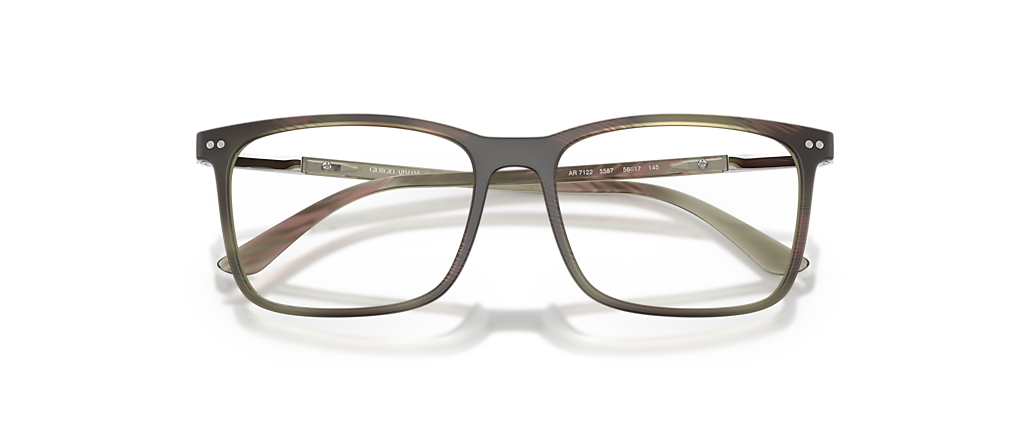 Giorgio Armani AR7122 Matte Striped Olive Frames
