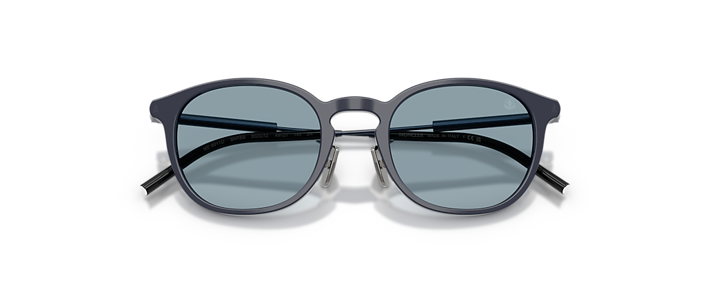 Moncler ME6011D BARBB Shiny Dark Blue Sunglasses