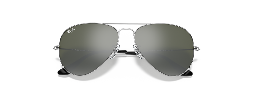 Ray-Ban RB3025 Aviator Mirror Silver Sunglasses