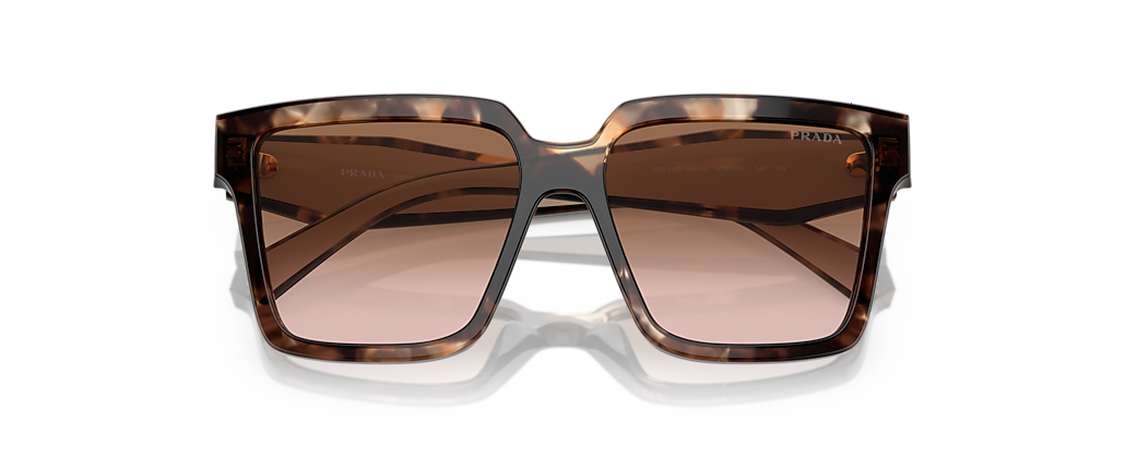 Prada PR 24ZS Sunglasses with Brown Gradient lenses and Caramel