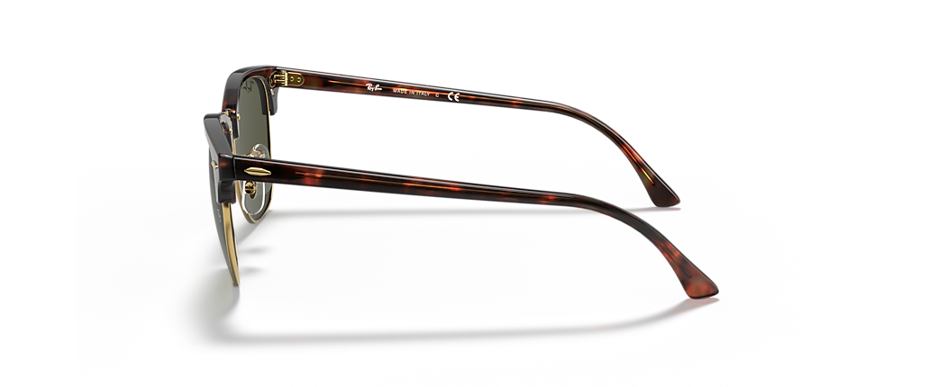 Ray-Ban RB3016 Clubmaster Classic Tortoise On Gold Sunglasses