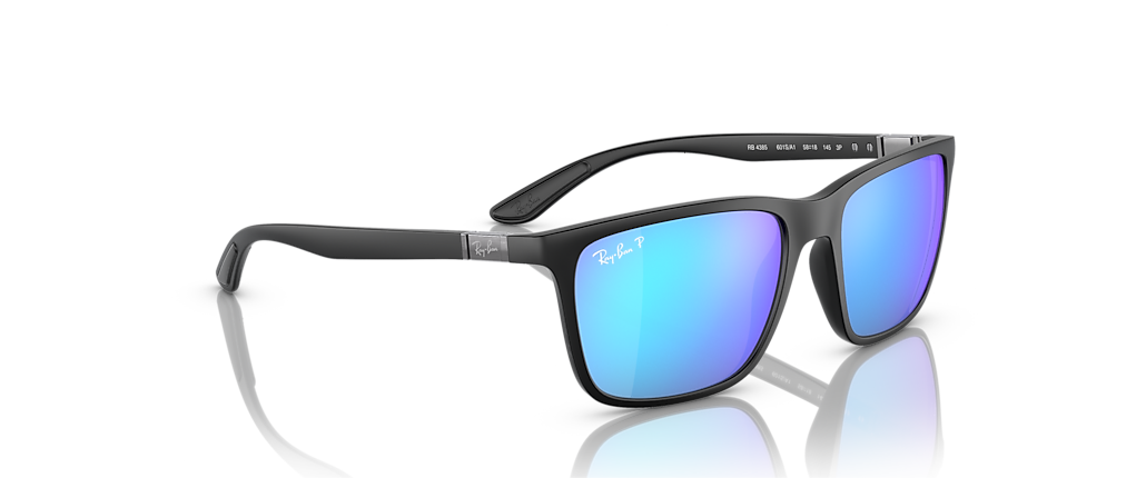 Ray-Ban RB4385 Polarized+ Lenses Black Sunglasses