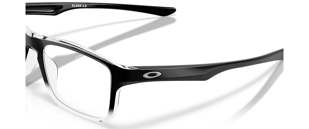 Oakley OX8081 Plank 2.0 Polished Black Clear Fade Frames