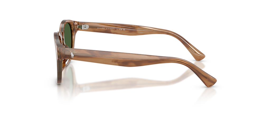 Polo Ralph Lauren PH4253U Shiny Light Brown Striped Sunglasses