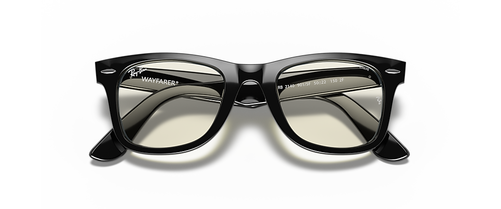 Ray-Ban RB2140 Wayfarer Clear Evolve Black Sunglasses