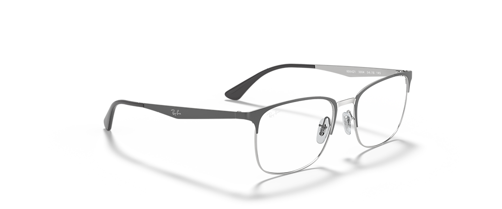 Ray-Ban RB6421 Optics Grey On Silver Frames