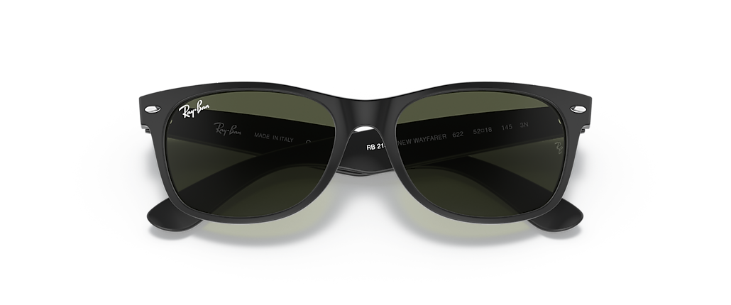 Ray-Ban RB2132 New Wayfarer Classic Rubber Black Sunglasses