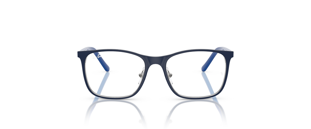 Ray-Ban RB9551V Optics Kids Blue On Silver Frames