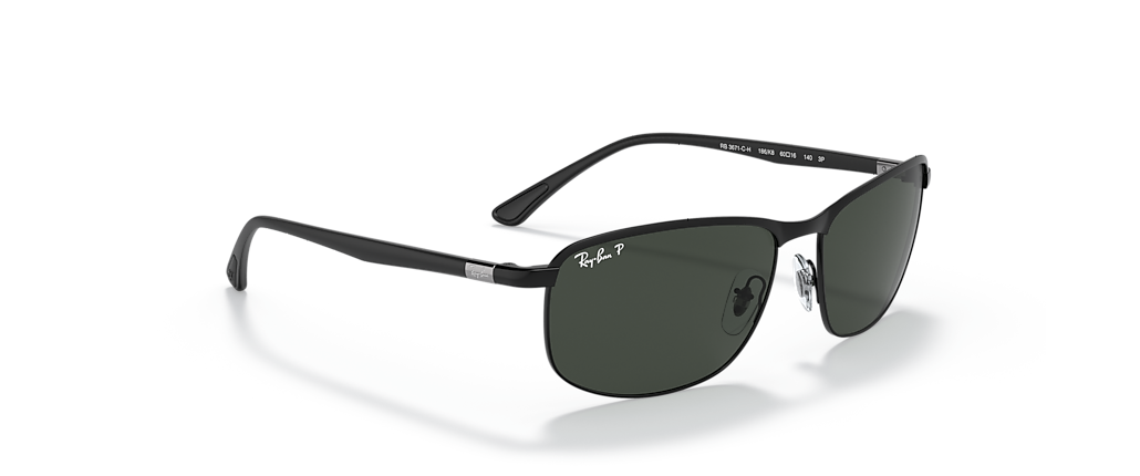 Ray-Ban RB3671CH RB3671 Polarized+ Lenses Black Sunglasses