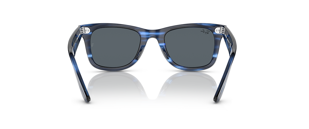 Ray-Ban RB2140 Original Wayfarer Bio-Based Striped Blue Sunglasses