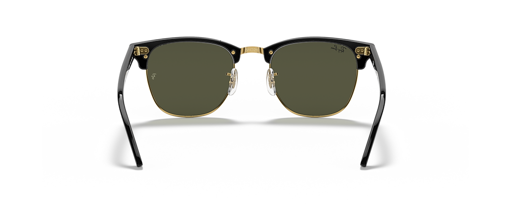 Ray-Ban RB3016 Clubmaster Classic Black On Gold Sunglasses