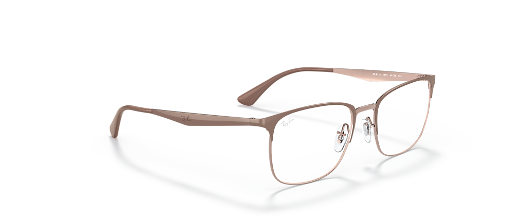 Ray-Ban RB6421 Optics Beige On Copper Frames